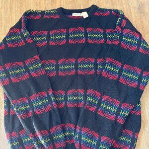 Vintage 90s Claiborne 100% Cotton Sweater  - Size L